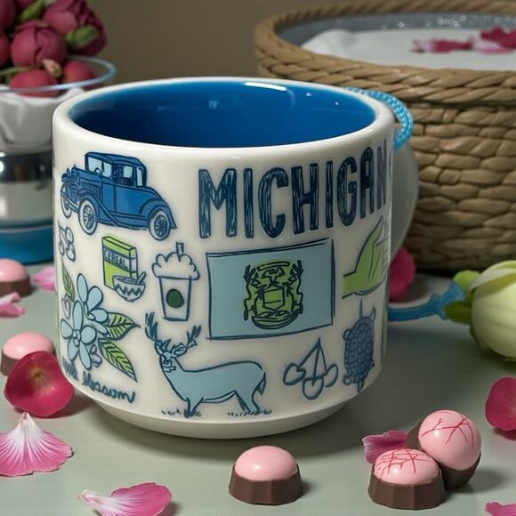 Starbucks Michigan Been There 2oz ORNAMENT Mug MINI NWT Box – NOT FULL SIZE - Picture 5 of 10